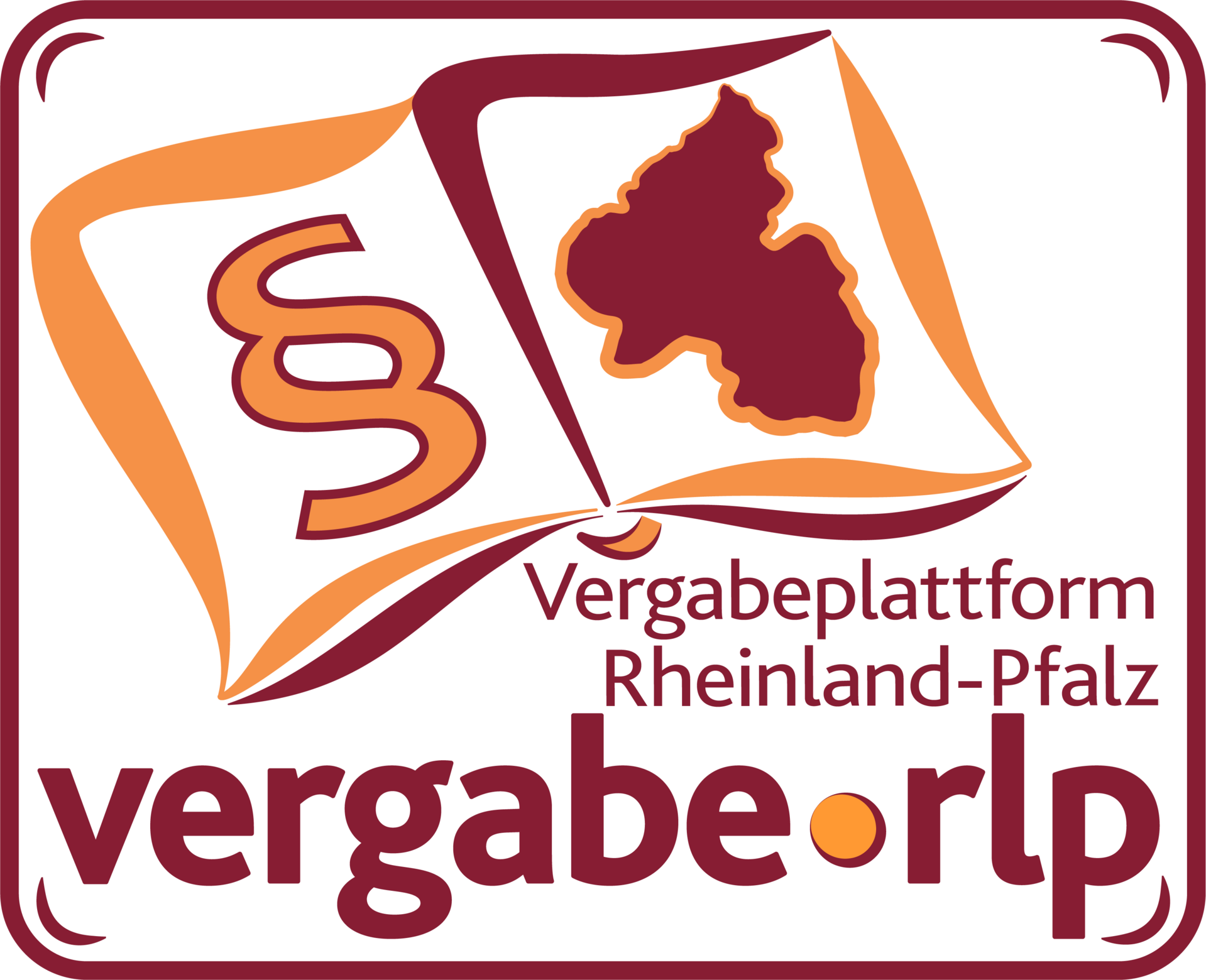 Offizielles Logo der Vergabeplattform Rheinland-Pfalz - vergabe.rlp