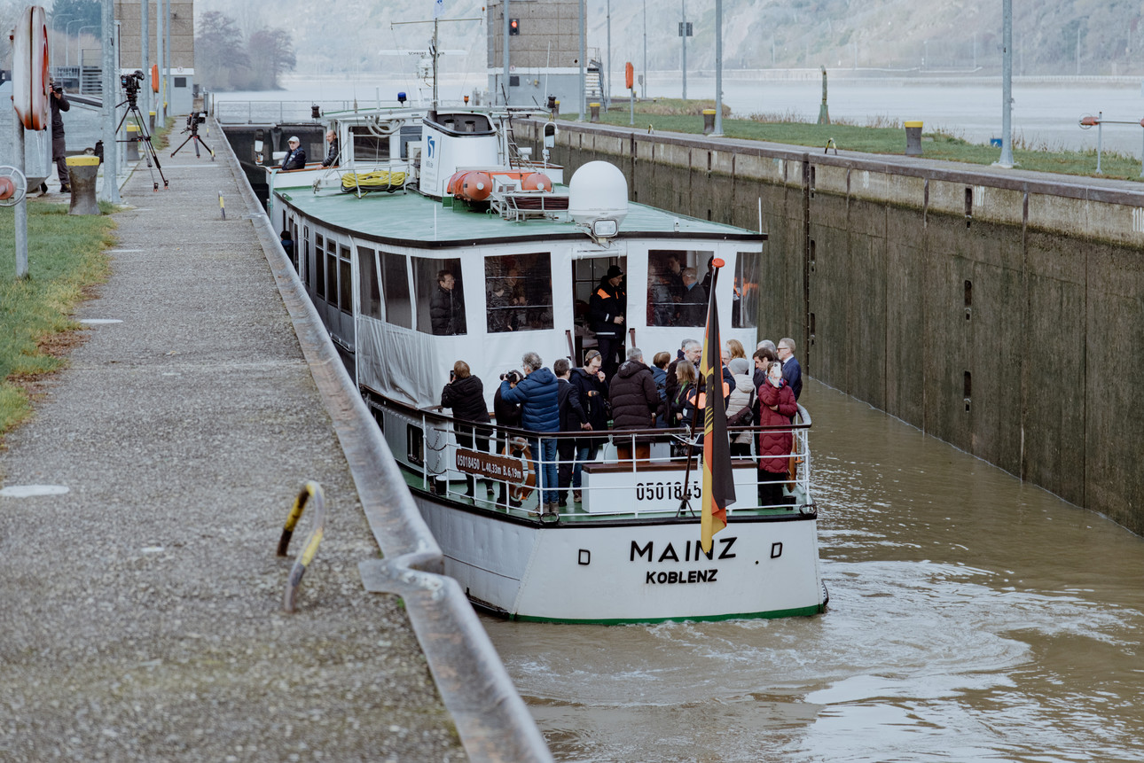 Wiedereröffnung der Schleuse in Müden