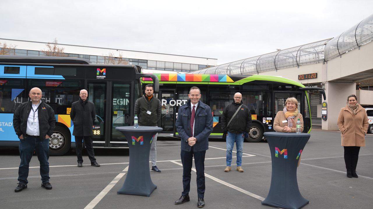 Verkehrsminister Dr. Volker Wissing bei einem Besuch der Mainzer Mobilität 