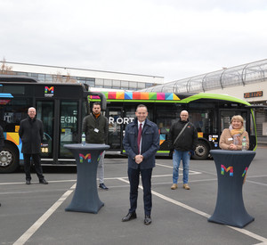 Verkehrsminister Dr. Volker Wissing bei einem Besuch der Mainzer Mobilität 